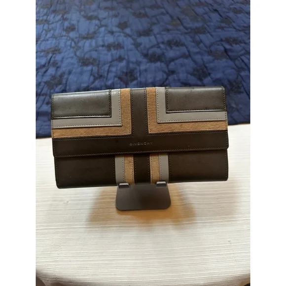 Women's Givenchy Blue & Brown Wallet - Picture 2 of 13